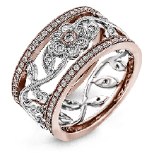 Simon G. Right Hand Ring 18k Gold (Rose, White) 0.78 ct Diamond - MR1153-R-18K