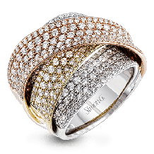 Simon G. Right Hand Ring 18k Gold (Rose, White, Yellow) 2.94 ct Diamond - MR2685-18K