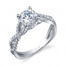 0.26tw Semi-Mount Engagement Ring With 1ct Round Head - sy888