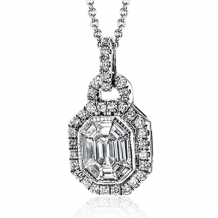 Simon G. Pendant 18k Gold (White) 0.83 ct Diamond - LP4353-18K