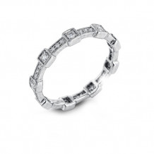 Simon G. 18k White Gold Diamond Ring - MR1984