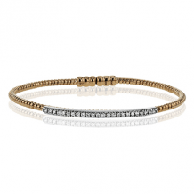 Simon G. Bangle 18k Gold (Rose, White) 0.24 ct Diamond - LB2151-R-18K