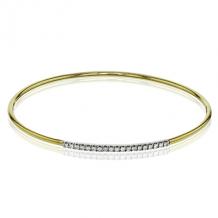 Simon G. Bangle 18k Gold (White, Yellow) 0.13 ct Diamond - LB2017-Y-18K