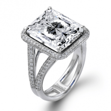Simon G. Color Ring 18k Gold (White) 0.89 ct Diamond - MR1786-18K