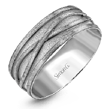 Simon G. Men Ring Platinum (White) - LG134-PT