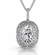 Simon G. Color Pendant 18k Gold (White) 0.7 ct Diamond - MP1686-18K