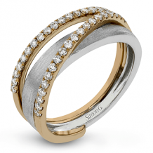 Simon G. Right Hand Ring 18k Gold (Rose, White) 0.29 ct Diamond - LR1123-18K