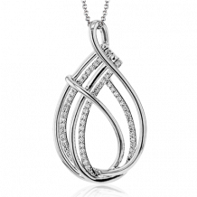 Simon G. Pendant 18k Gold (White) 0.31 ct Diamond - LP2393-18K