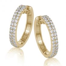 Simon G. Hoop Earring 18k Gold (Yellow) 1 ct Diamond - ER371-Y-18K