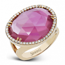 Simon G. Color Ring 18k Gold (Rose) 14.88 ct Tourmaline 0.39 ct Diamond - LR3003-18KR-S