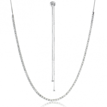 Simon G. Necklace 18k Gold (White) 4.08 ct Diamond - LP2397-18K