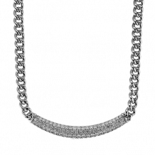 Simon G. Necklace 18k Gold (White) 5.07 ct Diamond - LP4849-18KW