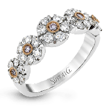 Simon G. Right Hand Ring 18k Gold (Rose, White) 0.85 ct Diamond - MR2754-18KRW