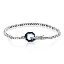 Simon G. Bracelet 18k Gold (White) 0.87 ct Sapphire 0.75 ct Diamond - MB1731-18K