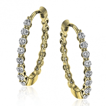 Simon G. Hoop Earring 18k Gold (Yellow) 0.33 ct Diamond - LE4546-Y-18K