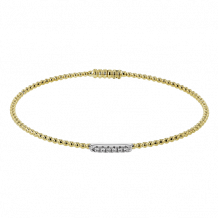 Simon G. Bangle 18k Gold (White, Yellow) 0.08 ct Diamond - LB2344-Y-18K2T