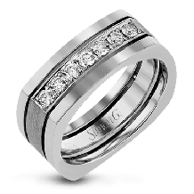 Simon G. Men Ring Platinum (White) 0.41 ct Diamond - LG158-PT
