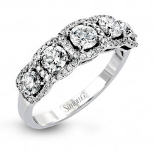 Simon G. 18k White Gold Diamond Wedding Band - MR2630