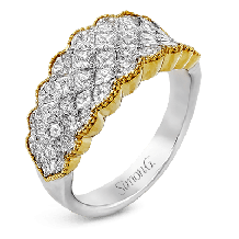 Simon G. Right Hand Ring 18k Gold (White, Yellow) 2.02 ct Diamond - MR2337-18K