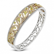 Simon G. Bangle 18k Gold (Rose, White, Yellow) 2.19 ct Diamond - MB1426-B-18K