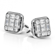 Simon G. Earring 18k Gold (White) 1.32 ct Diamond - LE4450-18K