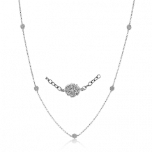 Simon G. Necklace 18k Gold (White) 0.55 ct Diamond - CH119-18K