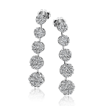 Simon G. Earring 18k Gold (White) 3.06 ct Diamond - LE4422-18K