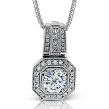 Simon G. Pendant 18k Gold (White) 0.39 ct Diamond - NP200-18K