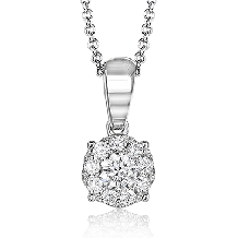 Simon G. Pendant 18k Gold (White) 0.28 ct Diamond - MP1832-18K