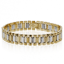 Simon G. Gent Bracelet 14k Gold (White, Yellow) - LB2205-14K