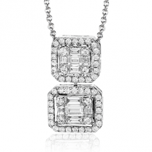 Simon G. Pendant 18k Gold (White) 0.73 ct Diamond - LP4442-18K