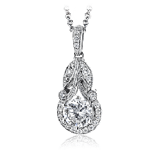 Simon G. Pendant 18k Gold (White) 0.16 ct Diamond - TP629-18K