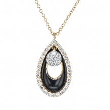 Simon G. Pendant 18k Gold (Rose, White) 0.34 ct Diamond - LP4798-18K