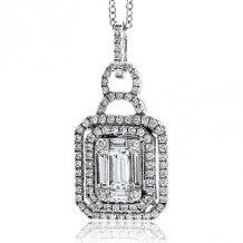 Simon G. Pendant 18k Gold (White) 0.7 ct Diamond - LP4316-18KW