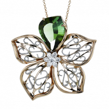 Simon G. Color Pendant 18k Gold (Rose, White) 4.76 ct Tourmaline 0.38 ct Diamond - LP4874-18KWR