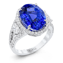 Simon G. Color Ring 18k Gold (White) 7.83 ct Tanzanite 1.24 ct Diamond - R9269-18K-S