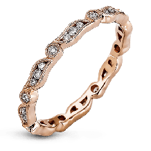 Simon G. Right Hand Ring 18k Gold (Rose) 0.28 ct Diamond - MR2290-R-18K