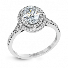 Simon G. 18k White Gold Diamond Engagement Ring - MR2884