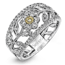 Simon G. Right Hand Ring 18k Gold (White, Yellow) 0.57 ct Diamond - MR2365-18K