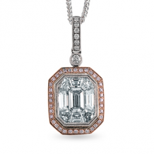 Simon G. Pendant 18k Gold (Rose, White) 2.23 ct Diamond - MP1527-18KRW