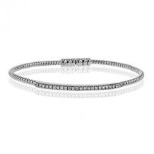 Simon G. Bangle 18k Gold (White) 0.24 ct Diamond - LB2151-18K