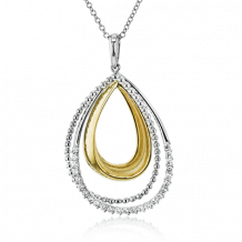 Simon G. Pendant 18k Gold (White, Yellow) 0.22 ct Diamond - NP224-18K