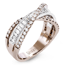 Simon G. Right Hand Ring 18k Gold (Rose, White) 1.07 ct Diamond - MR2660-18K