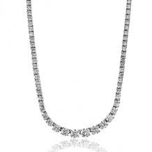 Simon G. Necklace 18k Gold (White) 3.55 ct Diamond - LP4496-18K