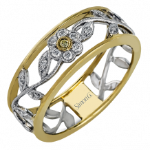 Simon G. Right Hand Ring 18k Gold (White, Yellow) 0.1 ct Diamond - MR1000-D-18K