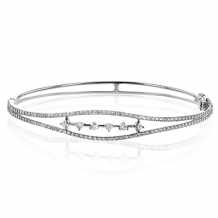 Simon G. Bangle 18k Gold (White) 0.72 ct Diamond - LB2275-18K