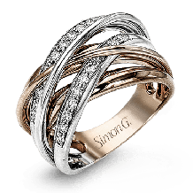Simon G. Right Hand Ring 18k Gold (Rose, White) 0.36 ct Diamond - MR1858-18K