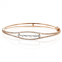 Simon G. Bangle 18k Gold (Rose) 0.72 ct Diamond - LB2275-R-18K