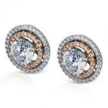 Simon G. Earring 18k Gold (Rose, White) 0.5 ct Diamond - ME1552-18K