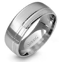 Simon G. Men Ring Platinum (White) - LG117-PT